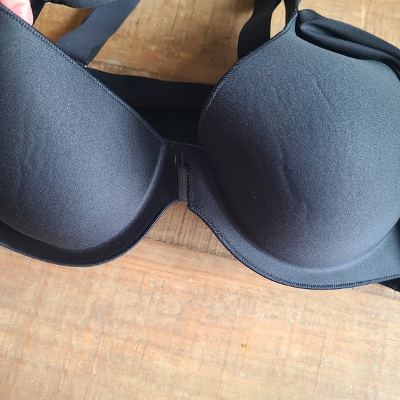 Victorias Secret VSX Knockout‎ 2 Underwire Sports Bra 36C Black High Support Zip - Picture 4 of 4